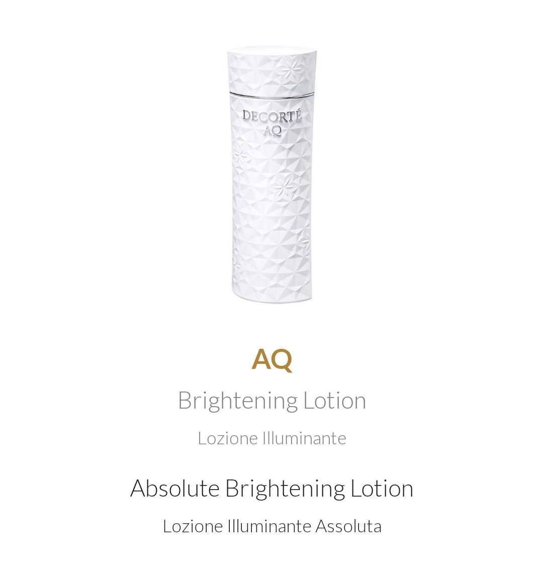 AQ Absolute Brightening Lotion 200ml