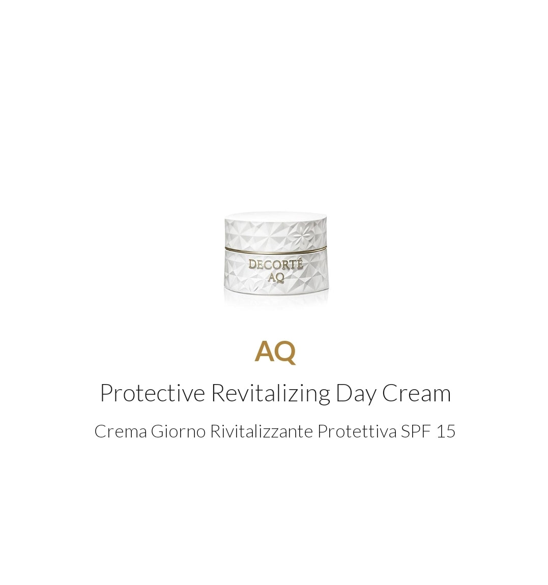 AQ Protective Revitalizing Day Cream 50ml