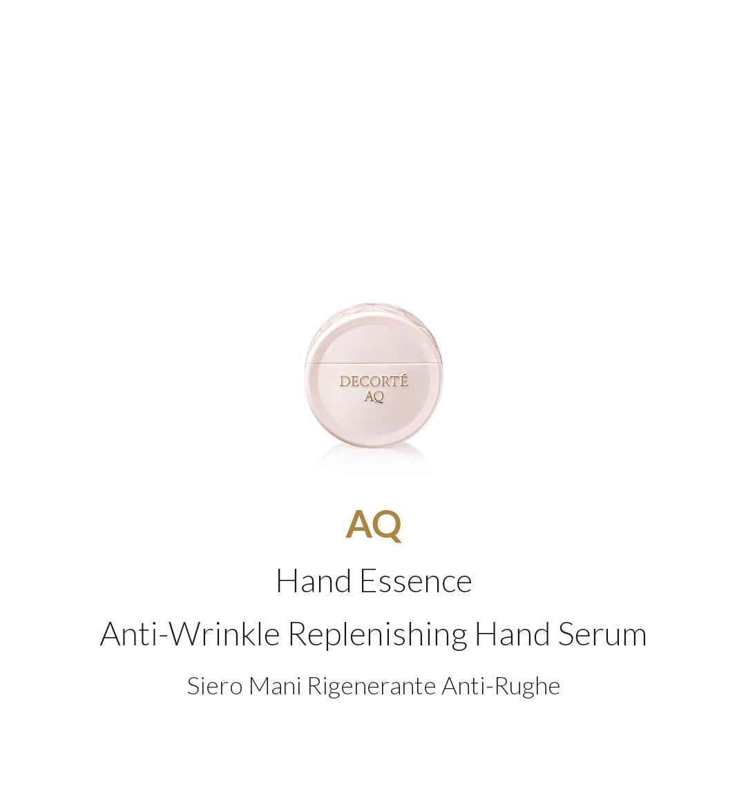 AQ Hand Essence Anti-Wrinkle Replenishing Hand Serum 50ml